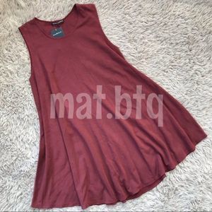 Brandy Melville Maroon Alena Dress